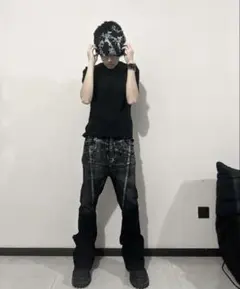 8 paris rock coating denim pants 46 - メルカリ