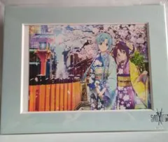 ソードアート オンライン　アスナ　水着　複製サイン入り色紙カード ソードアート オンライン アスナ 水着 複製サイン入り色紙カード