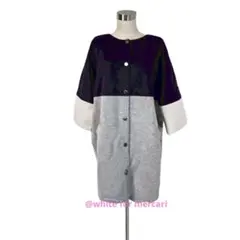 Max Mara ダブルフェイス フーデットロングジレ ベスト 38 Mサイズ