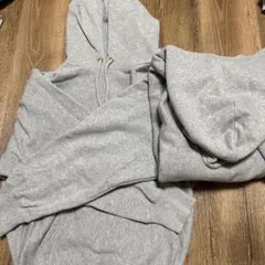 グレー フード付きパーカー L・XL 2枚セット