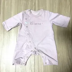 ベビー　カバーオール　60-70 ピンク