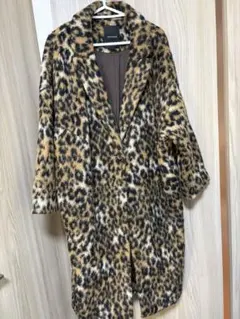 JEANASIS ヒョウ柄ファーコート