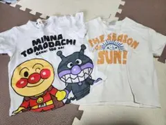 アンパンマン　子供服　男の子半袖　まとめ売り　白Tシャツ