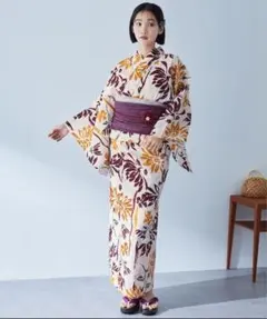 花柄浴衣セット フリーサイズ