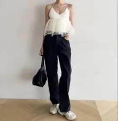 【searoomlynn】Tulle ドッキングKnitビスチェキャミのサムネイル