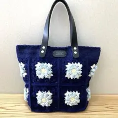モチーフ編みバッグ