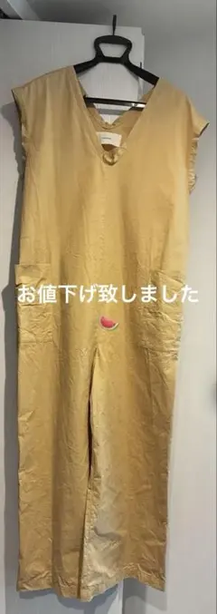 TODAYFUL ノースリーブ Vネック オールインワン ベージュ　38のサムネイル
