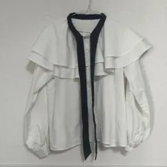 après jour フリルブラウス