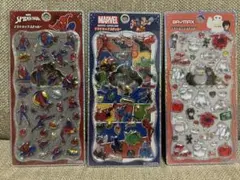 正規品 MARVEL スパイダーマン プチドロップステッカー 3枚セット