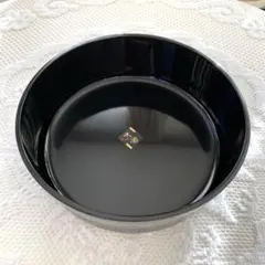 合成漆器 黒 菓子入れ 物入れ