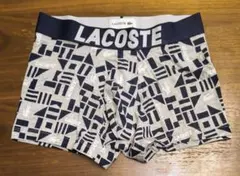 ラコステ　新品　メンズ　ボクサーパンツ(ジオメトリック/グレーS)