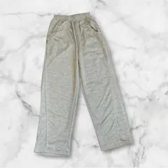 リラックス スウェットパンツ きれい見え 男女兼用 ポケット付 グレー M