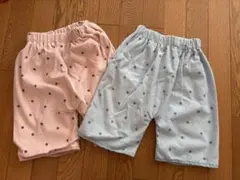 トレーニングパンツ 2枚セット 星柄 ピンク ブルーのサムネイル