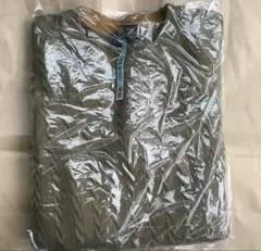 ナノユニバース 毛玉レスニット クルーネック L カーキ系