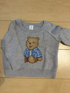 baby GAP クマ刺繍 ニットセーター 6-12ヶ月
