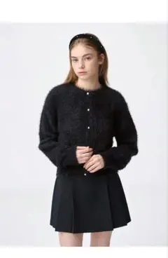 GU　シャイニークルーネックカーディガンZ