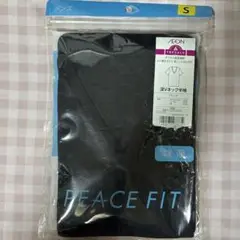 未開封PEACE FIT トップバリュ 半袖シャツ 深VネックＳサイズ ブラック