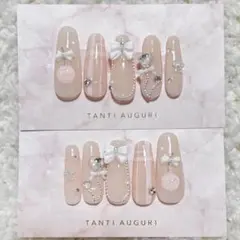 現品ネイルチップ さくらんぼネイルチップ ワンホン 韓国 フレンチガーリー