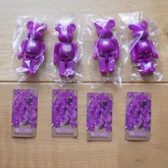 ベアブリック☆ベーシック『大B ＠ 小B K』☆紫イモ【新品・未開封】