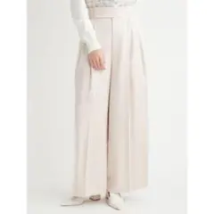 CELFORD　25SS　サテン　ワイドパンツ　36