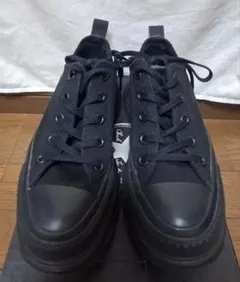 コンバース　オールスター　厚底　ローカット　ブラック