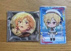あんスタ　仁兎なずな　テーマスカウト缶バッジ　チップス　カード