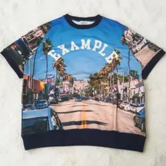 ❤️希少デザイン 全面プリント EXAMPLE エグザンプル 半袖Tシャツ Mのサムネイル