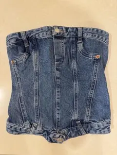 ZARA デニムビスチェ XS