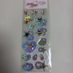 【未使用】ハローキティ ホログラムシール ファー付き キラキラレトロ サンリオ