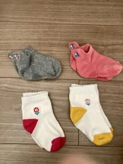 靴下　4足　セット売り　9-14 女の子
