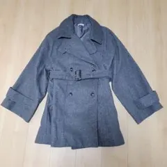 お値下げ★未使用・美品INGNI グレー ダブルブレストコート　SizeM
