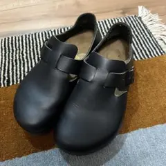 美品❣️BIRKENSTOCK ロンドン オイルドレザー サンダル 黒 37 - メルカリ