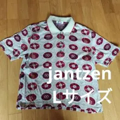 レディース　ジャンセン　jantzen 半袖　ポロシャツ 　Lサイズ