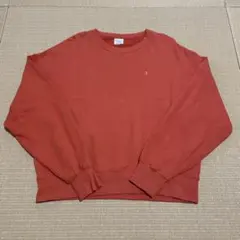 Champion オレンジ クルーネック スウェットM