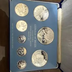 1974年　ベリーゼ国　新貨幣　プルーフセット　熱帯鳥 1974年 ベリーゼ国 新貨幣 プルーフセット 熱帯鳥