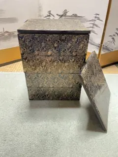 輪島塗　雅芳作　重台　沈金　伝統工芸品 輪島塗 雅芳作 重台 沈金 伝統工芸品