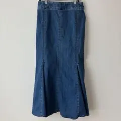 GU ジーユー マーメイド　ロングスカート レディース M デニム