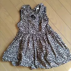 キッズ　豹柄ワンピース