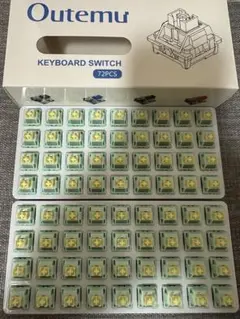 OutemuゆずSilent Tactile Switch静音軸 72個