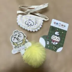 ちいかわbaby ノベルティ　ぽんぽんチャーム付きフォンタブ うさぎ　他セット