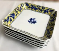 橘吉　たち吉　銘々皿　黄地聖果　５枚　中皿