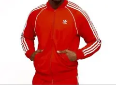 ❣️adidas originals トラックジャケット 赤 Oサイズ(XL)‼️