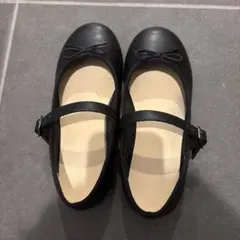 黒 バレエシューズ フォーマルシューズ