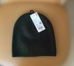 UNIQLO スフレヤーン ニットビーニー オリーブ 新品