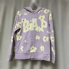 GAP 花柄フード付きパーカー　ラベンダー　150㎝