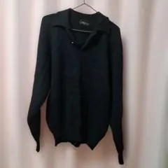 ブラック 長袖ニット M