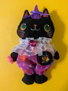 ハンドメイド カントリードール ハロウィン猫
