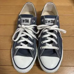 コンバース　オールスター　ネイビー ローカット スニーカー　25.5
