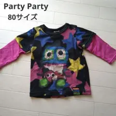 Party Party 80サイズ 星柄 長袖Tシャツ パーティパーティ