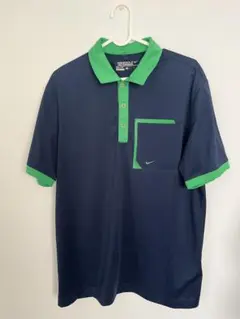 【美品】Nike Dri-FIT ネイビー グリーン ポロシャツ L